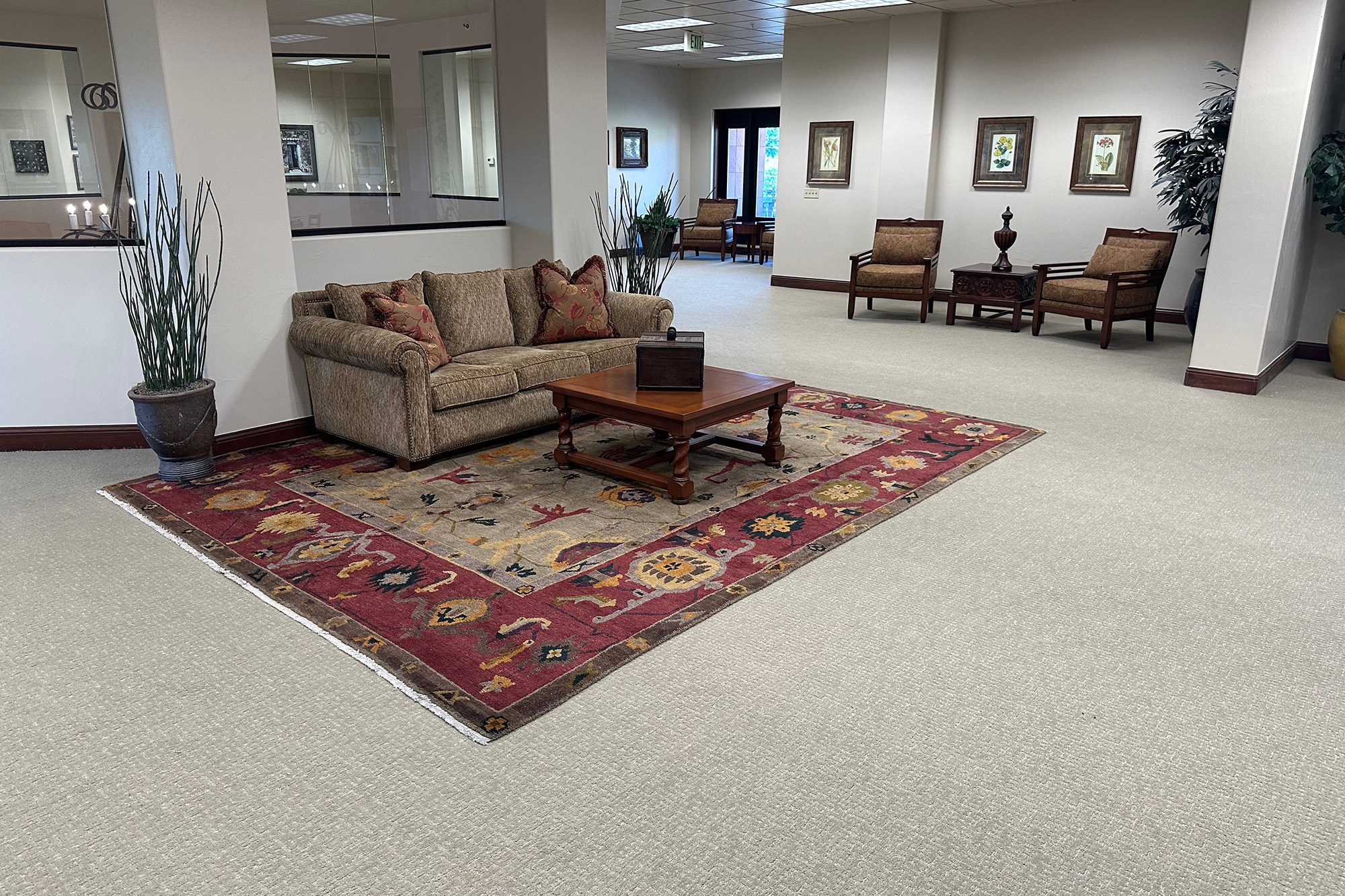 IMG_6092 New commercial carpeting at Cache Valley Bank in St. George, Utah.