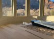 Desert flooring choices abound like this hardwood flooring in Springdale, Utah.
